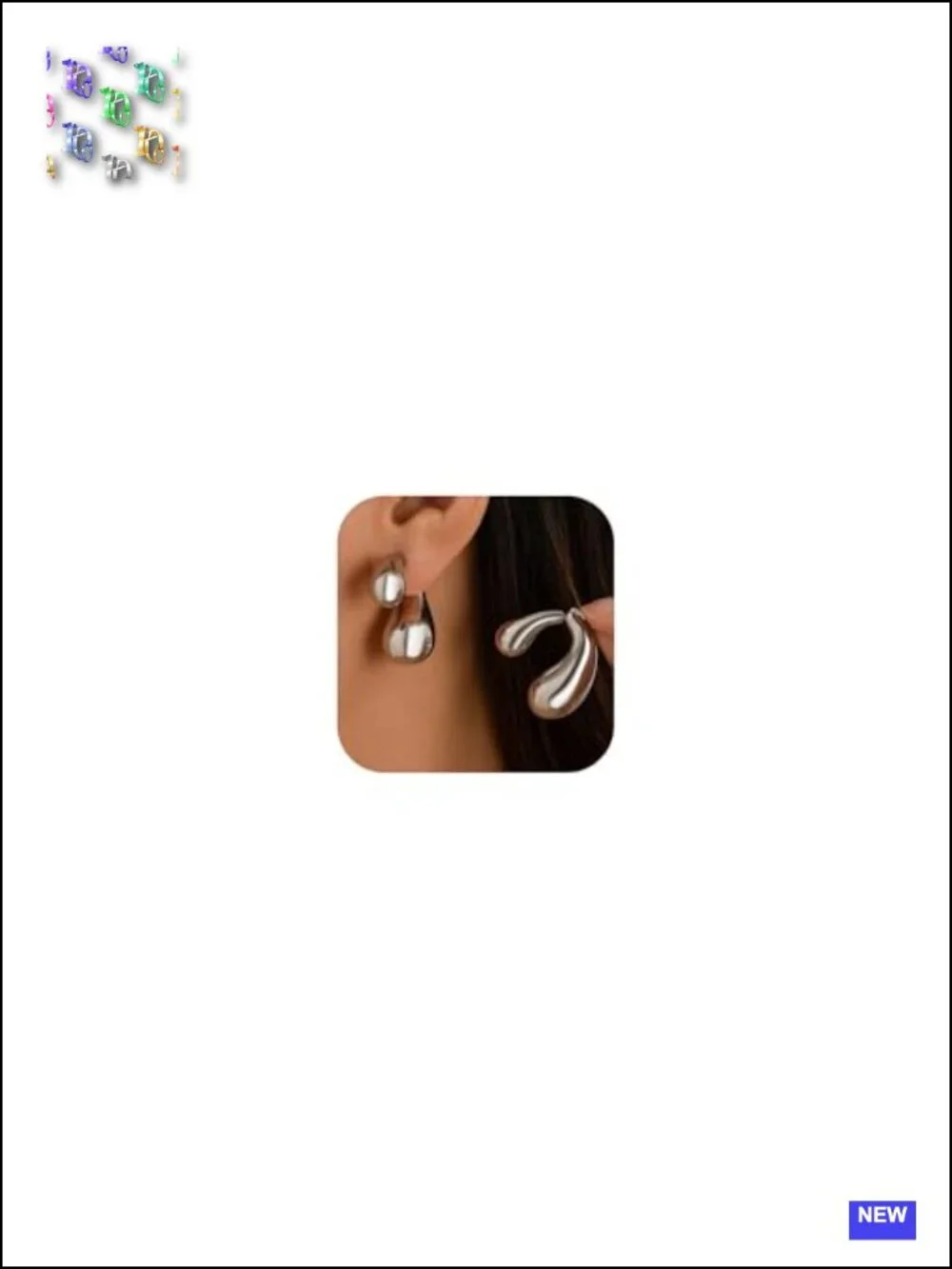 Geometric Irregular Gold Metal Drop Earrings Chunky Spiral Statement